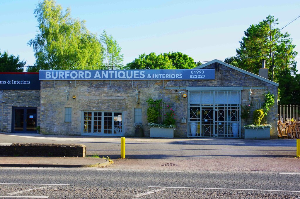 An antiques and interiors shop in Burford, Oxfordshire