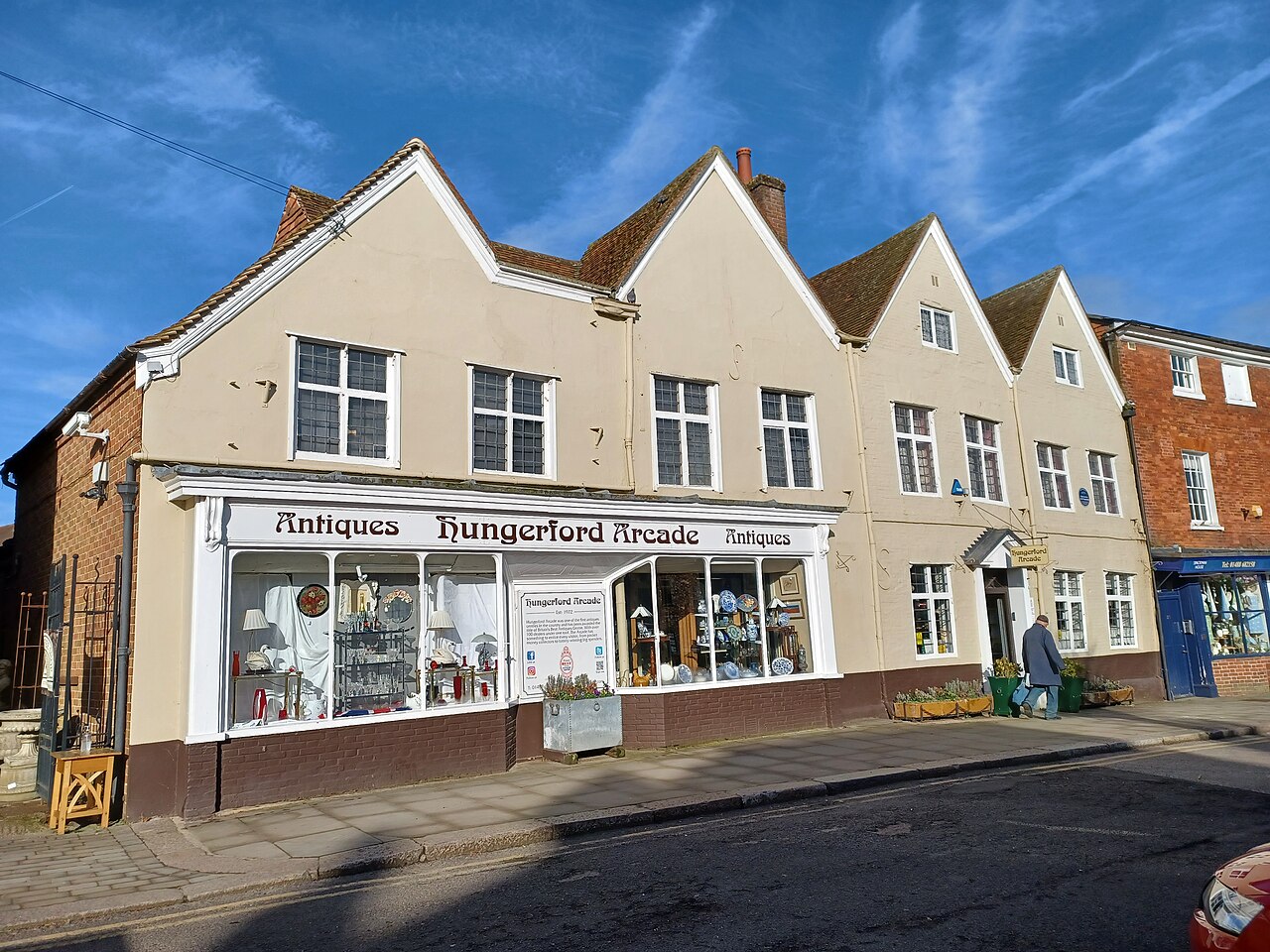 The Hungerford Arcade on the High Street, Hungerford, Berkshire