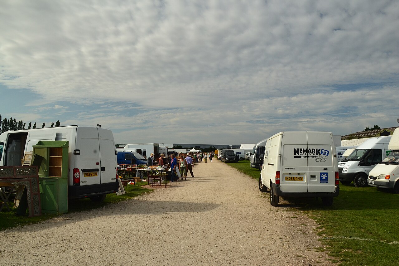 Stalls at the Newark Antiques and Collectors' Fair, Nottinghamshire