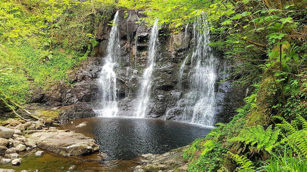 A waterfall in Glenariff Forest Park