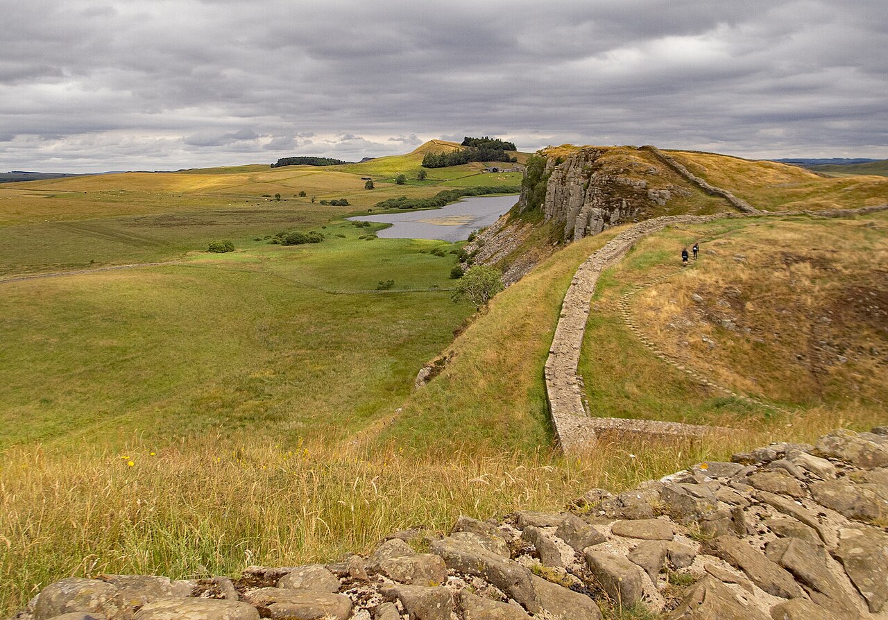 Hadrian's Wall above Crag Lough