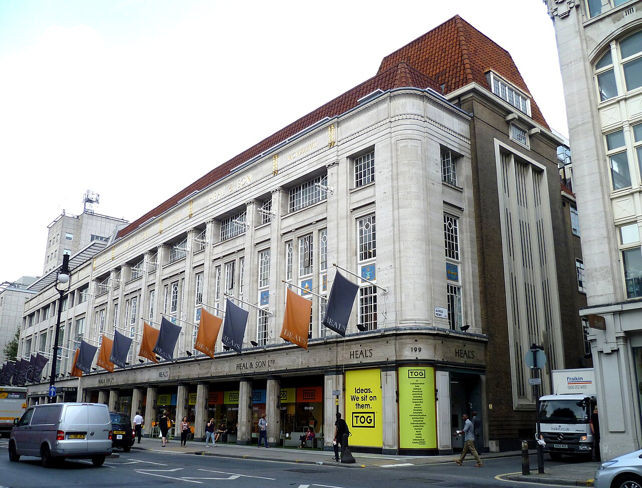 The Heal's store on Tottenham Court Road, London