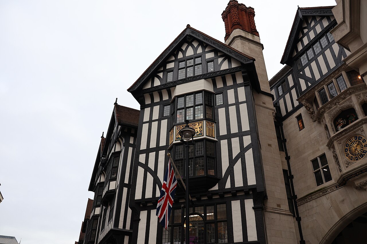 The Tudor Revival building of Liberty on Great Marlborough Street, London