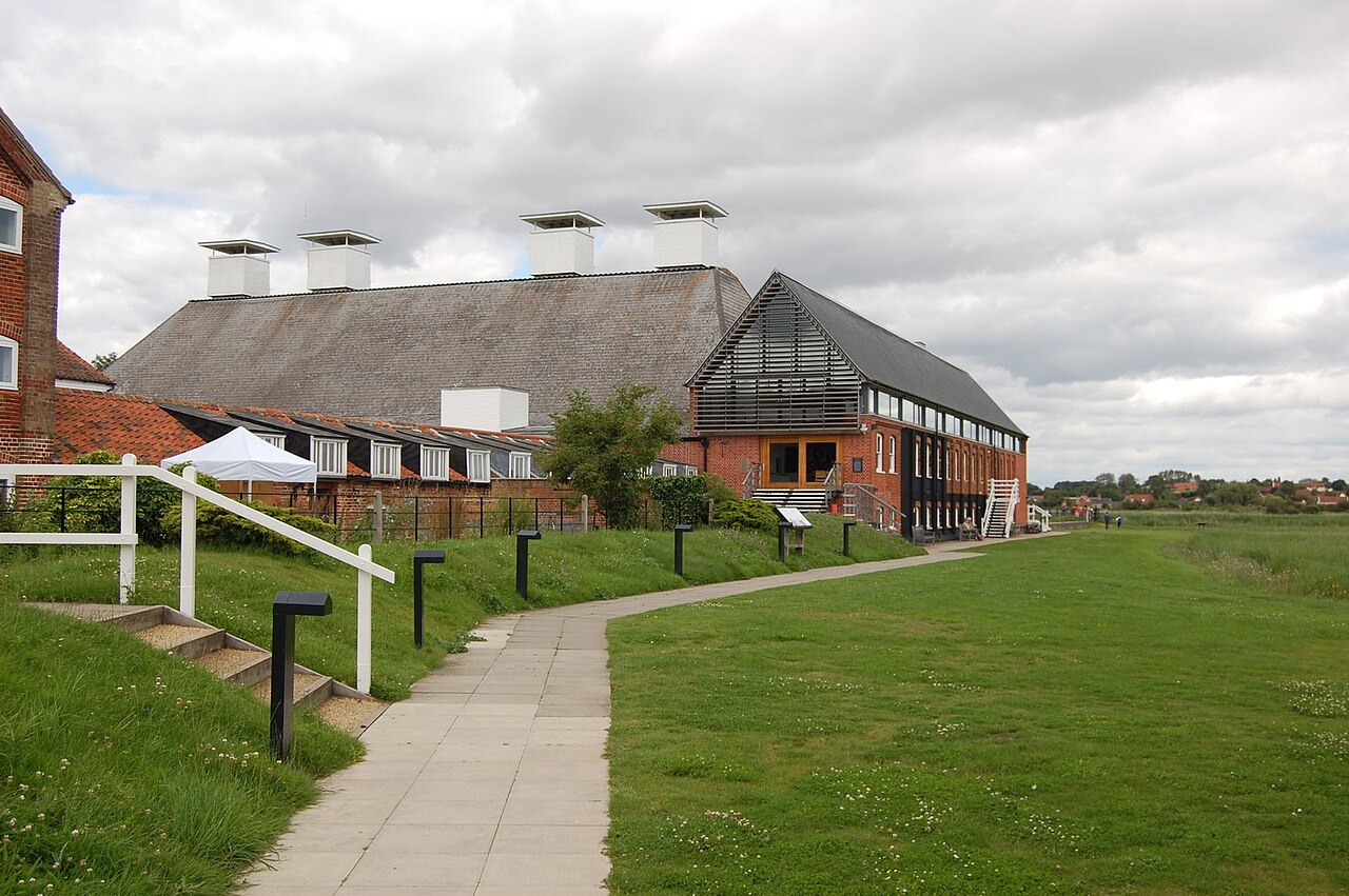 The Victorian malthouses at Snape Maltings, Suffolk