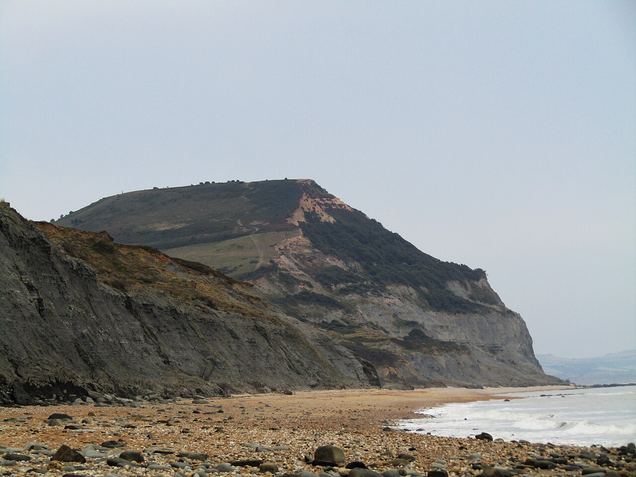 Golden Cap from Charmouth beach