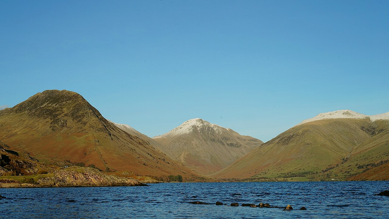 Great Gable beyond Wastwater, England's deepest lake