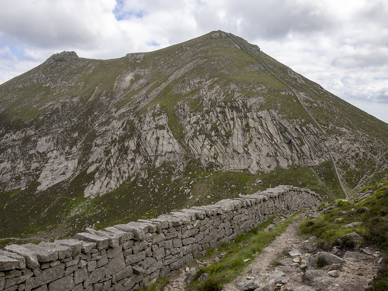 The Mourne Wall on Slieve Meelmore