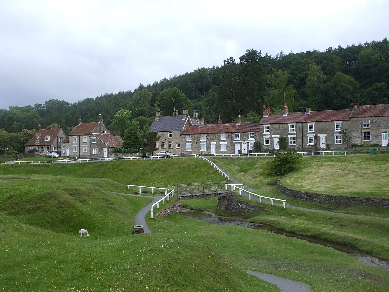 Hutton-le-Hole, a village in the North York Moors