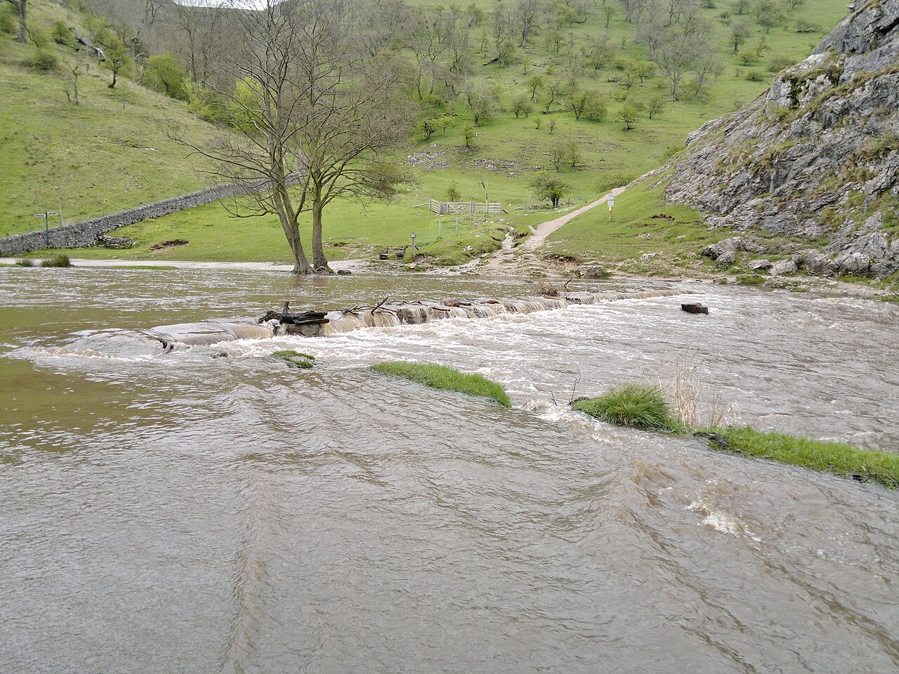 The stepping stones in Dovedale