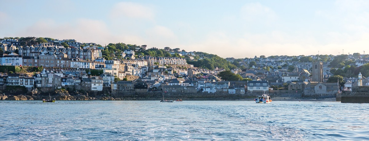St Ives at high tide