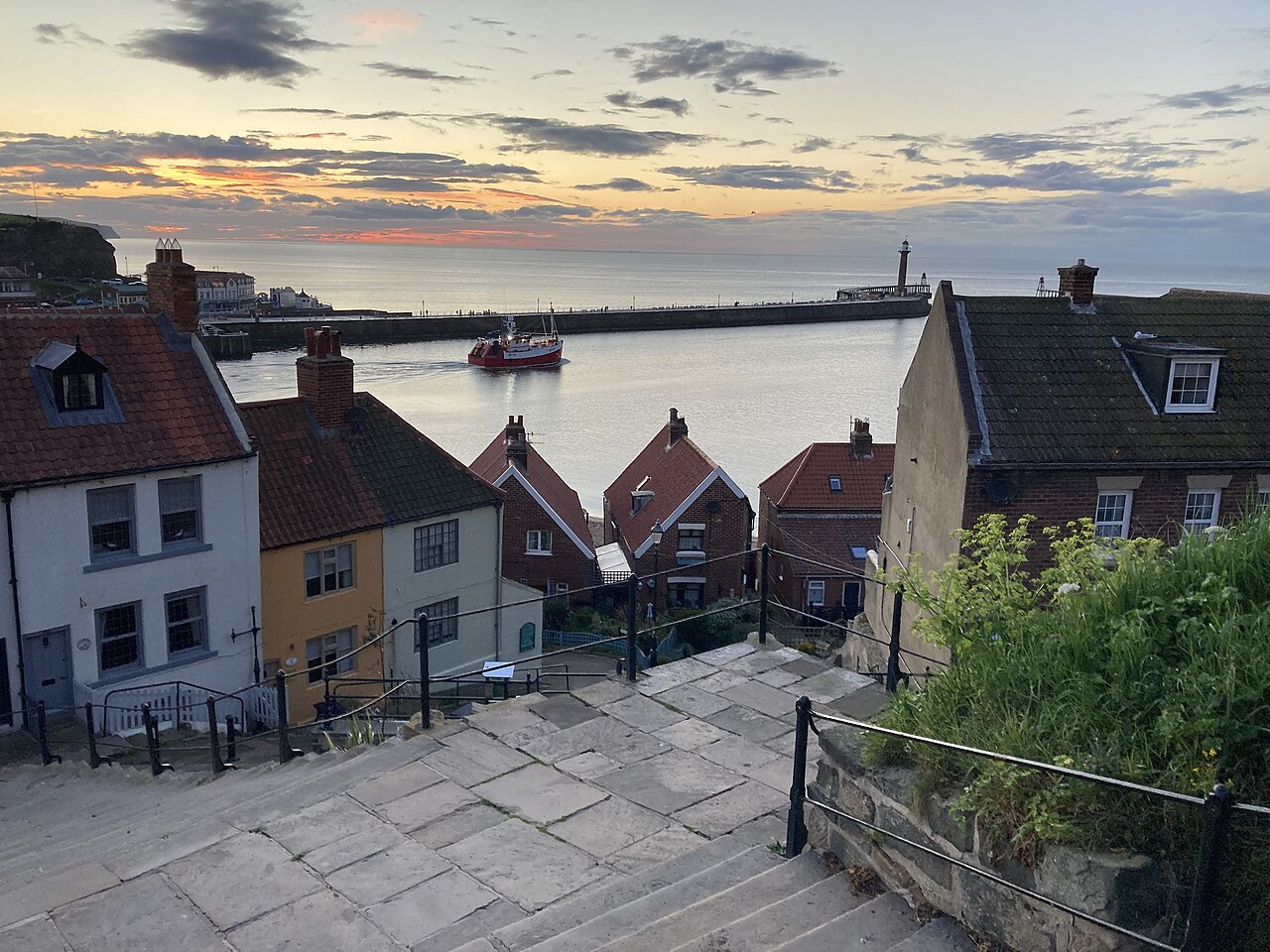 Whitby harbour from the 199 Steps