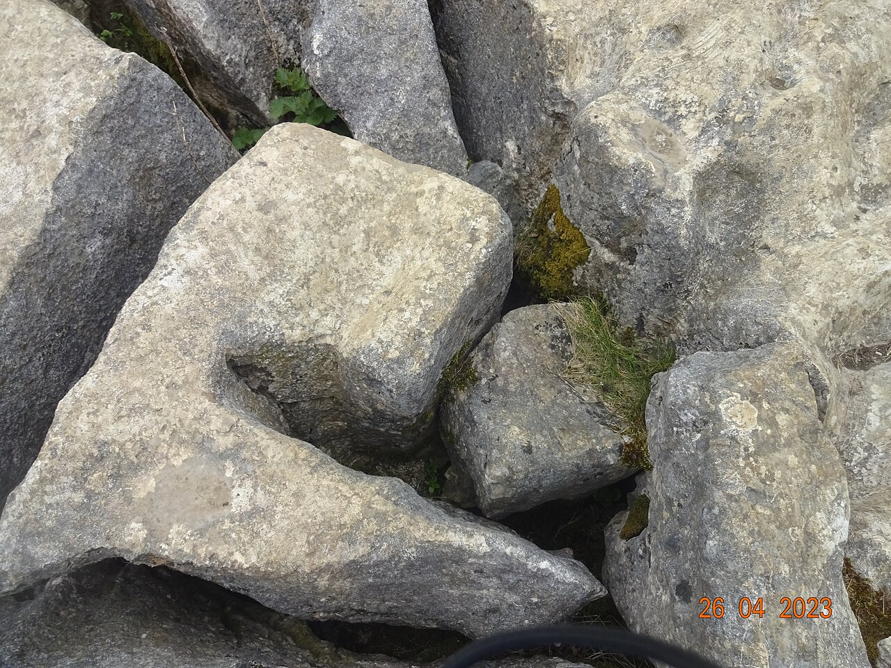The limestone pavement above Malham Cove